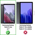 Miniatyrbild 2 av 4: Skärmskydd i plast för Samsung Galaxy TAB A7 LITE (2021) [Pack 4] Resistenta film skydd Phonillico®