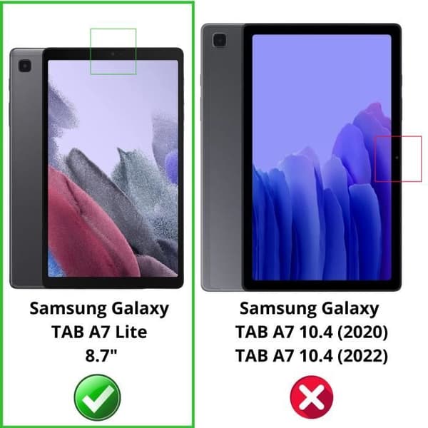 Skärmskydd i plast för Samsung Galaxy TAB A7 LITE (2021) [Pack 4] Resistenta film skydd Phonillico®