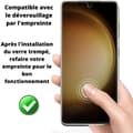 Miniatyrbild 4 av 4: Härdat Glas för Samsung Galaxy S23 PLUS [Pack 2] Svart Antispion Film Skärmskydd Phonillico®