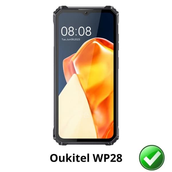 Skärmskydd - Phonillico - Oukitel WP28 - Pack 2 - Ultran slim - Ripskyddande