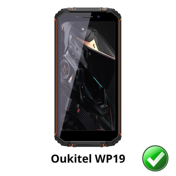 Skyddsskärm - Phonillico - Oukitel WP19 - Paket 2 - Repellerande mot repor - Ultra tunn