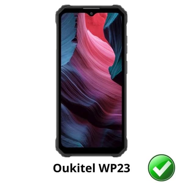 Skärmskydd - Phonillico - Oukitel WP23 - Paket 2 - Ultranätt - Rep-resistant