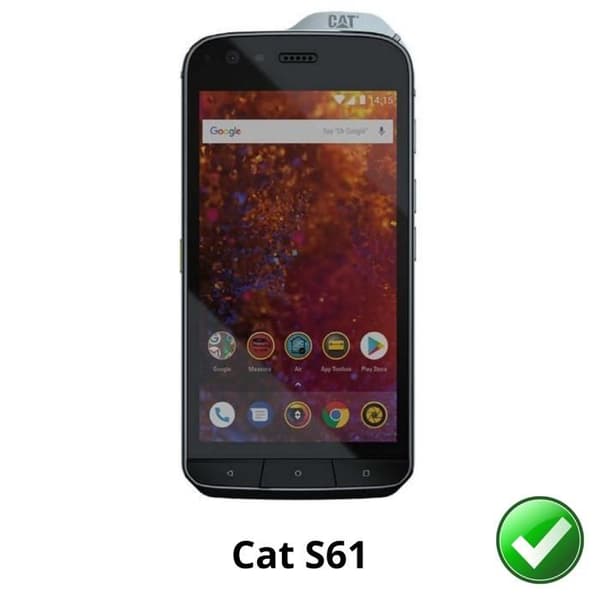 Skydd av skärm - Phonillico - Cat S61 - Paket med 2 - Ultra tunn - Repbeständig