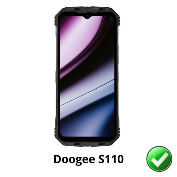 Skärmskydd - Phonillico - Doogee S110 - Pack 2 - Ultra tunn - Repellerande mot repor