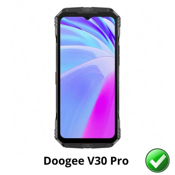 Skärmskydd - Phonillico - Doogee V30 Pro - 2-pack - Ultra tunn - Repellerande mot repor