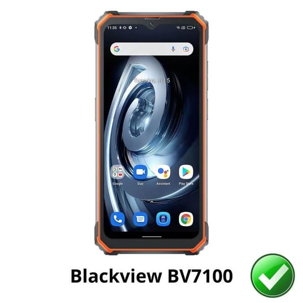 Skärmskydd - Phonillico - Blackview BV7100 - Pack om 2 - Ultramats - Repellerande mot repor