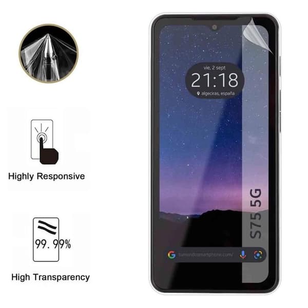 Skärmskydd - Phonillico - Cat S75 5G - Pack om 2 - Ultratunn - Repellerande mot repor