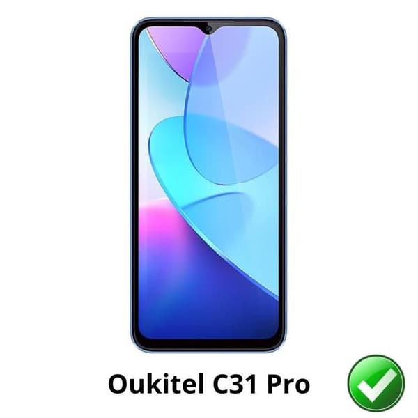 Skärmskydd - Phonillico - Oukitel C31 Pro - Paket med 2 - Ultrafin - Represistent