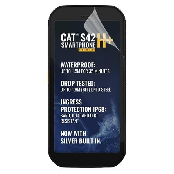 Skärmskydd - Phonillico - Cat S42 H+ - Pack om 2 - Ultratunn - Repellerande mot repor