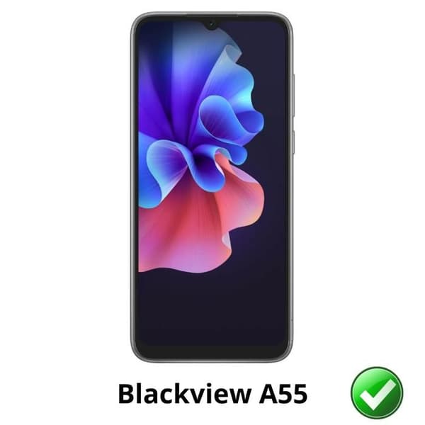 Skyddsskärm - Phonillico - Blackview A55 - 2-pack - Ultratunn - Repellerande mot repor