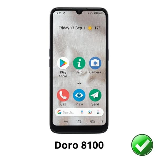 Skärmskydd - Phonillico - Doro 8100 - Förpackning med 2 - Ultrafin - Repbeständig