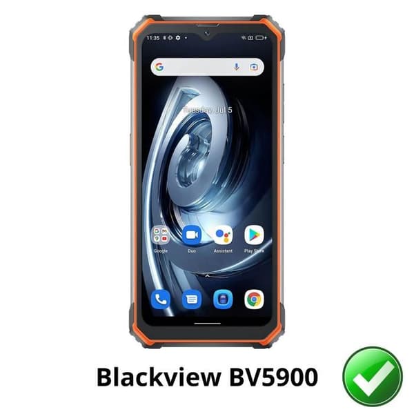 Skärmskydd - Phonillico - Blackview BV5900 - Pack 2 - Ultra Tunn - Repellerande mot repor