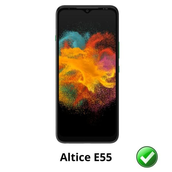 Skärmskydd - Phonillico - Altice E55 - Paket med 2 - Repellerande - Ultra tunn