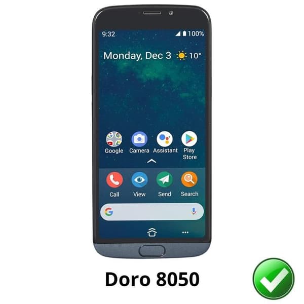Skärmskydd - Phonillico - Doro 8050 - Paket med 2 - Ultra tunn - Repälsresistent