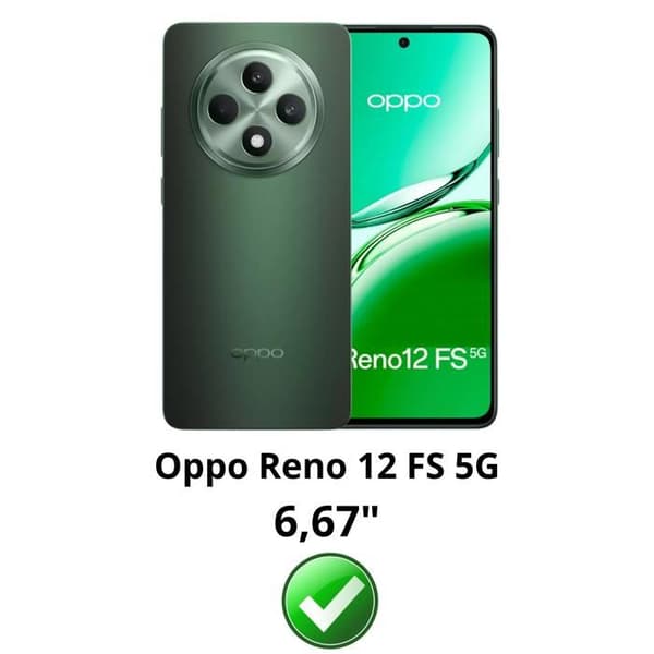 Härdat glas för Oppo Reno 12 FS 5G [Pack 4] Skärmskydd Film Phonillico®