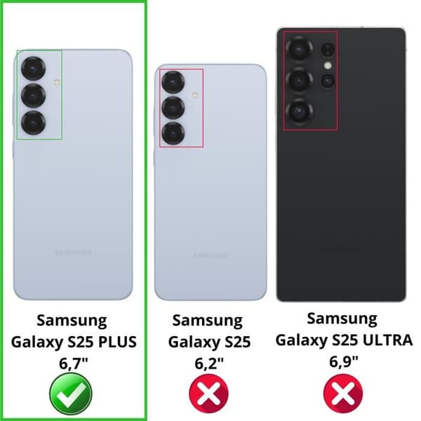 Härdat glas - Phonillico - Samsung Galaxy S25 PLUS - Pack om 4 - Repellerande - Transparent