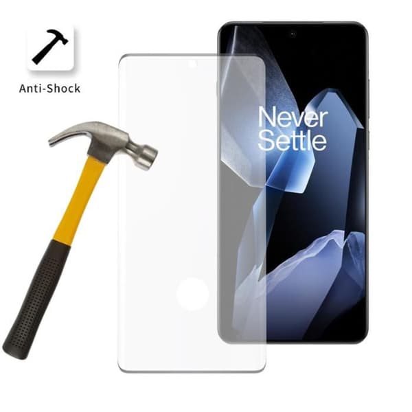 Härdat glas - Phonillico - OnePlus 13 - Paket med 2 - Repö Resistant - Transparent