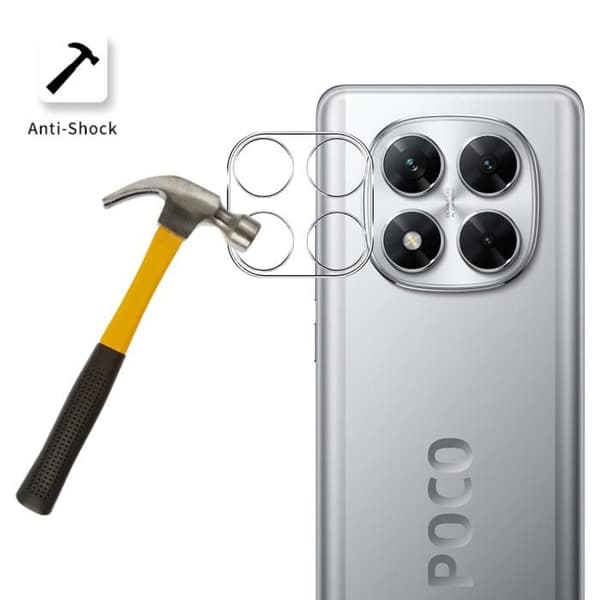 Skyddskamera - Phonillico® - Xiaomi Poco X7 5G - 2-pack - Härdat glas - Represistent
