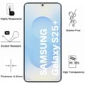 Miniatyrbild 3 av 5: Härdat Glas - Phonillico - Samsung Galaxy S25 PLUS - Pack 2 - Repellerande mot repor - Transparent