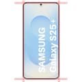 Miniatyrbild 4 av 5: Härdat Glas - Phonillico - Samsung Galaxy S25 PLUS - Pack 2 - Repellerande mot repor - Transparent