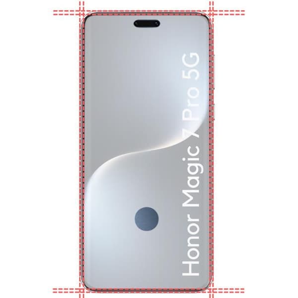 Härdat glas - Phonillico® - Honor Magic 7 Pro 5G - Pack om 2 - Repfyrtålig - Transparent