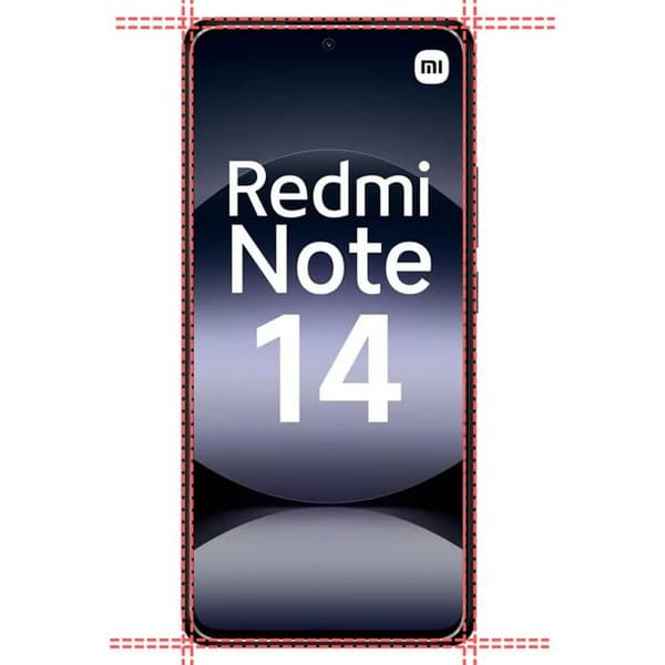 Härdat glas - Phonillico® - Paket 2 - Kompatibel med Xiaomi Redmi Note 14 - Represistent - Transparent