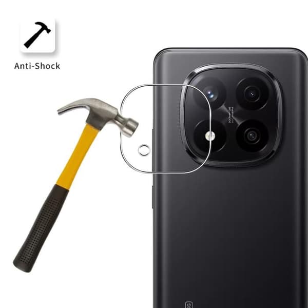Härdat Glas för Xiaomi Redmi Note 14 PRO PLUS 5G och Kamera Skydd [Pack 2] Film Glas Skydd Phonillico®