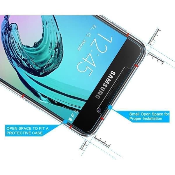 Härdat glas - Phonillico® - SAMSUNG GALAXY A3 2016 A310 - Ultra hållbar - Skärmskydd - Transparent