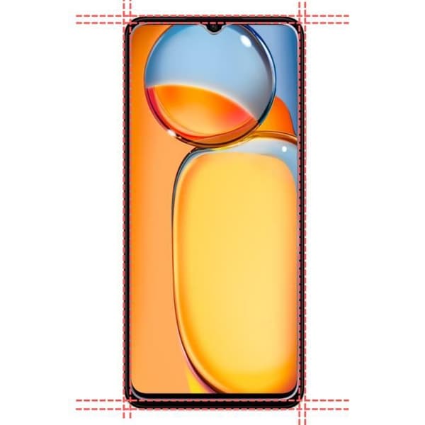 Härdat Glas - Phonillico® - Xiaomi Redmi 13C - Paket 2 - Skärm- och Kameraskydd - Represistent