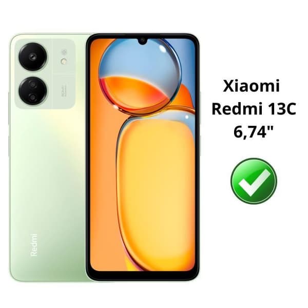 Härdat Glas - Phonillico® - Xiaomi Redmi 13C - Paket 2 - Skärm- och Kameraskydd - Represistent