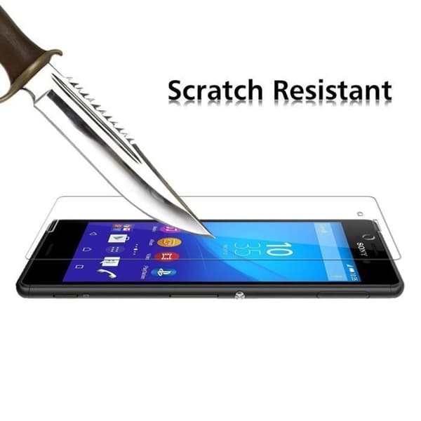 Filmgardin Skydd för Skärm - Phonillico® - SONY XPERIA M4 AQUA - Härdat glas - Rep résistent - Pack 1