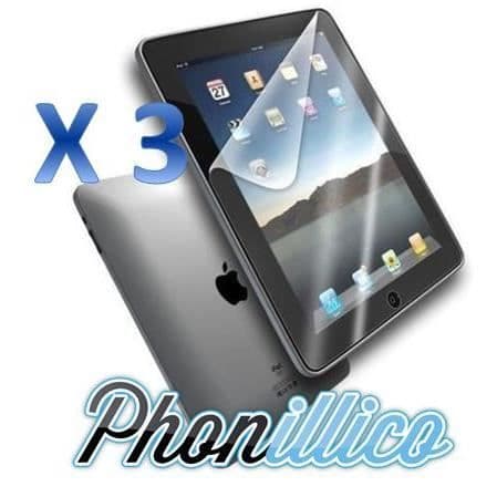 Lot 3 Plastskyddsfilmer kompatibla med Apple Ipad 2 3 4