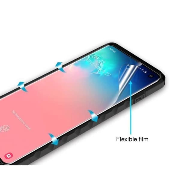 Filmskydd Plastisk Samsung Galaxy S10 - Helintegrerad Rundad Plastskärmsskydd [Phonillico®]