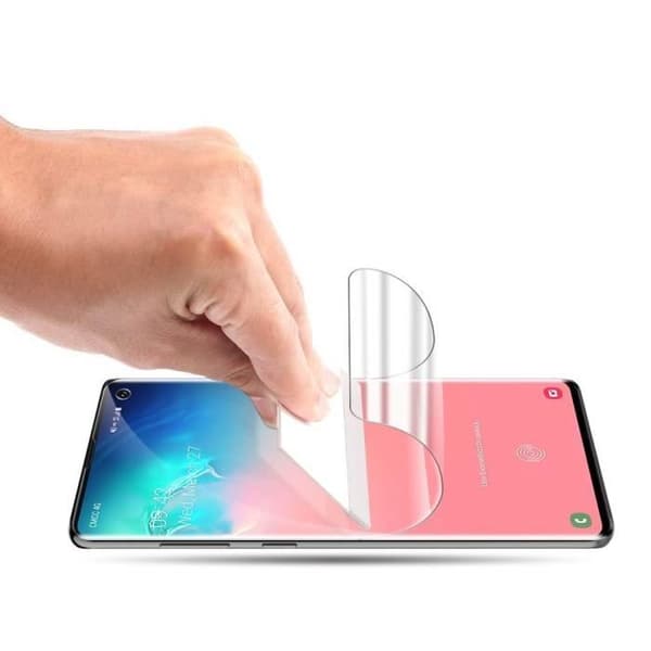 Filmskydd Plastisk Samsung Galaxy S10 - Helintegrerad Rundad Plastskärmsskydd [Phonillico®]