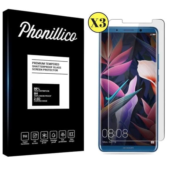 Skärmskydd - Phonillico® - Huawei MATE 10 PRO - Pack om 3 - Ultratålig - Repeterande skydd