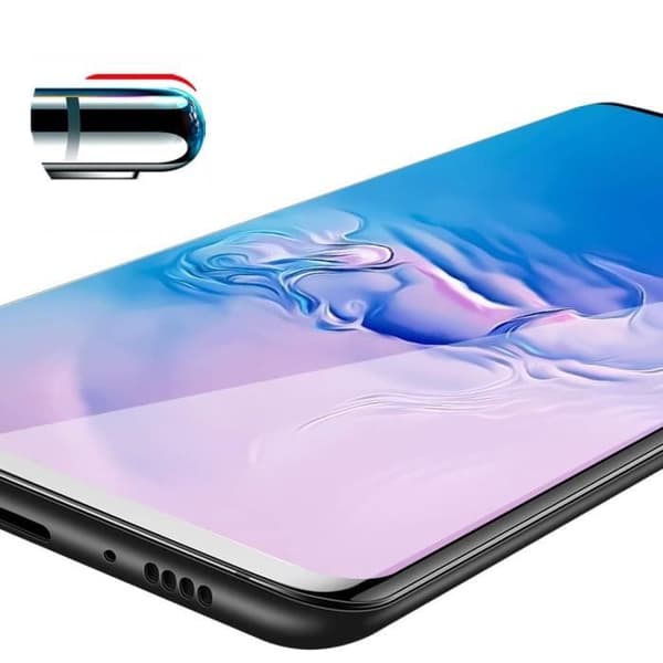Film Protecteur - Phonillico® - Samsung Galaxy S10 PLUS - 3 Filmer - Motståndskraftig mot repor - Svart kant