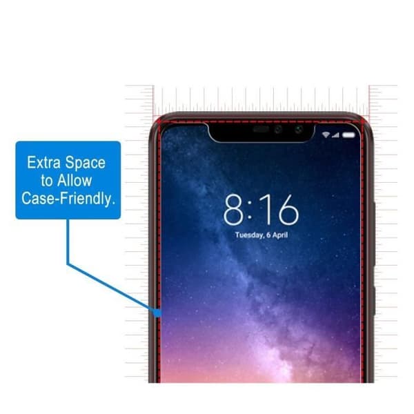 Verre Tempered Xiaomi REDMI NOTE 6 PRO - [Pack 3] Film Glas Skyddsskärm Ultra Motståndskraftig [Phonillico®]