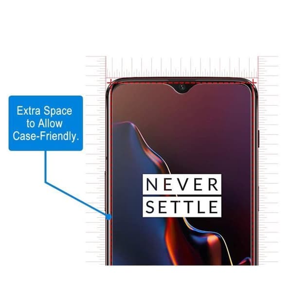 ONEPLUS 6T-skal - Transparent mjuk silikon TPU-gel + skärmskydd i härdat glas [Phonillico®]
