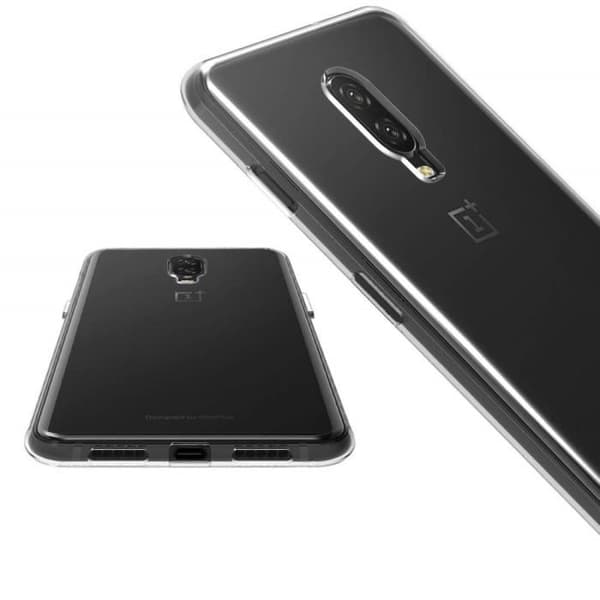 ONEPLUS 6T-skal - Transparent mjuk silikon TPU-gel + skärmskydd i härdat glas [Phonillico®]