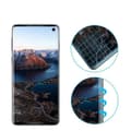 Miniatyrbild 3 av 4: Härdat Glas - Phonillico® - Samsung Galaxy S10 - Svart Kant - Rep resistant - Skärmskydd