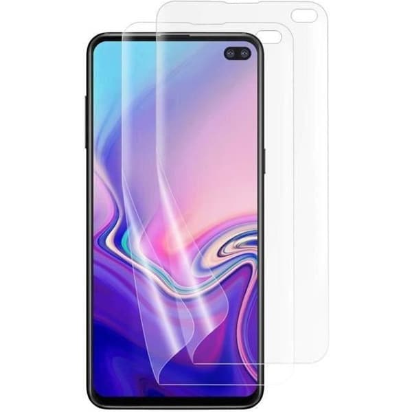 '[2 Filmer] Plastskydd Samsung Galaxy S10 PLUS - Inkurvad Helskyddande Skärmskydd [Phonillico®]'
