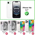 Miniatyrbild 2 av 5: Film skydd för skärm - Phonillico® - iPhone 16e - Pack om 2 - Mycket repstålig - Transparent