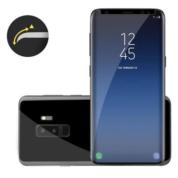 Skyddande film - Phonillico® - Samsung Galaxy S9 - Härdat glas - Ultra hållbart - Transparent