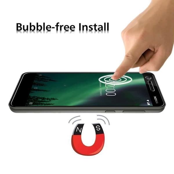 Film Vitre Skyddsskärm - Phonillico® - NOKIA 2 - Paket med 2 - Härdat Glas - Repfria