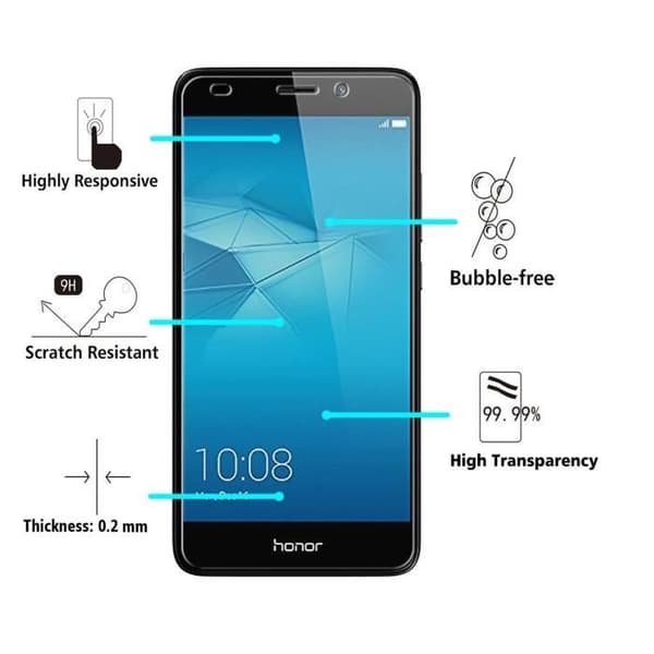 Verre Tempererat Huawei HONOR 5C - [Pack 2] Filmskydd för Ultra Resistenta Skärmar [Phonillico®]