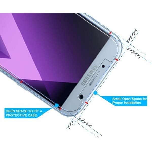 Härdat glas för SAMSUNG GALAXY A3 2017 A320 - Film för skärmskydd Ultra hållbar transparent skyddare Phonillico®