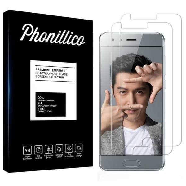 Verre härdat Huawei HONOR 9 - [Pack 2] Film för skydd av ultraresistent skärm [Phonillico®]