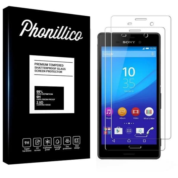 Verre Härdat Sony Xperia M4 AQUA - [Pack 2] Filmskärmskydd Ultra Resistenta [Phonillico®]