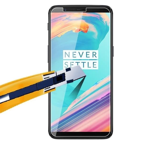 Skärmskydd - Phonillico® - ONEPLUS 5T - Paket med 2 - Härdat glas - Repbeständigt