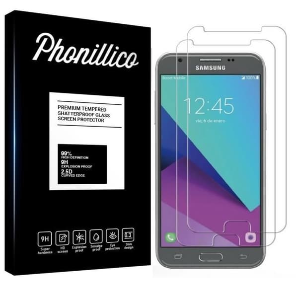 Härdat glas för Samsung Galaxy J3 2017 J330 - [Pack 2] Ultra Motståndskraftigt Skärmskydd [Phonillico®]
